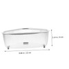 COHEALI Triangular Sink Drain Basket Fine Mesh Sink Strainer with