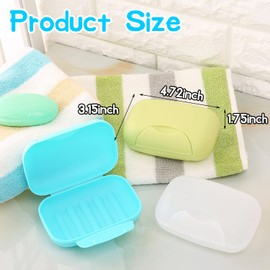 10 PCS Soap Box Holder,Plastic Travel Soap Dish,Portable Leak Proof Soap Case Container for Bathroom,Camping,Gym,Business Trip,10 Colors