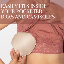 AnaOno F(oo)B Lightweight Breast Forms - Soft & Light Bra Pads & Breast Enhancers - Achieves B/C Cup Size For Regular & Mastectomy Bras - Every Day Wear Bra Inserts - Post-Mastectomy Must Haves