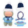 Lyreh 3pcs Clothes Set for 17cm Dolls, Winter Blue Starry