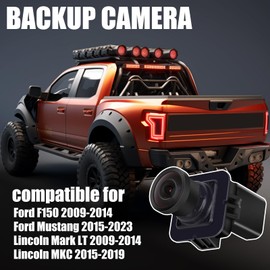 Kavius Rear View Backup Camera Compatible for Ford F150 2009-2014 Mustang 2015-2023 Compatible with Lincoln Mark LT 2009-2014 MKC 2015-2019 Park Assist Reverse Camera Replaces EB3T19G490BB BL3Z19G490B