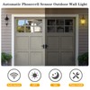 GOALPLUS Dusk to Dawn Wall Light for Porch, Black Exterior