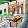 VOXOR Window Box Brackets, Adjustable Planter Box Brackets, Heavy Duty