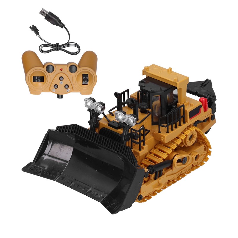 1:24 9CH TrackType Tractor Toy 2.4G Remote Control Engineering Vehicle