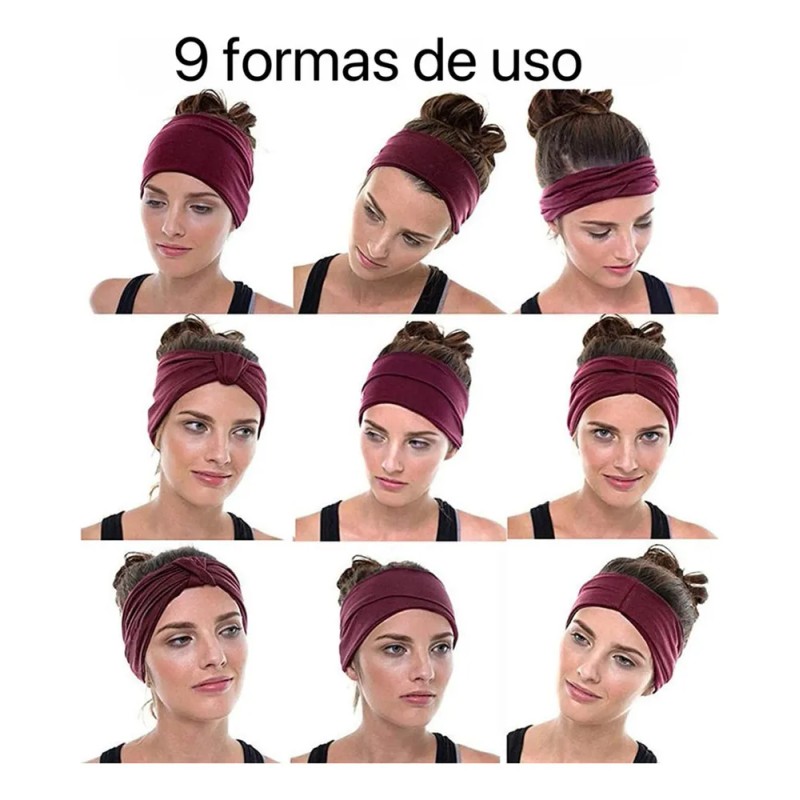 8 Diadema Sport Valerina Dama, Accesorios Para Cabello