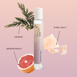 Skylar Pink Canyon Eau de Parfum - Hypoallergenic & Clean Perfume for Women & Men, Vegan & Safe for Sensitive Skin - Notes of Grapefruit, Pink Salt & Cedar - 10mL /0.33 Fl oz
