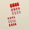 Valentine's Day Press on Nails Medium Square Fake Nails Cute