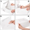 AVLA 20 Pack Cake Boxes with Window, 10 Inch Bakery