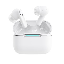 明誠 集音器 高齢者【2025年進化モデル&1台2役】Bluetooth 5.4 ワイヤレスイヤホン カナル型 AIノイズキャンセル 3段階音量調節 音声拡聴器 簡単操作 USB-C充電式 小型 軽量 両耳/片耳 降噪 通話/テレビ/音楽再生 クリアな音質 敬老の日 母の日 父の日 プレゼント イヤーキャップ（S/M/L）付き ホワイト