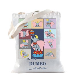 TSOTMO Movie Merch Gift Elephant Gift Cartoon Elephant Tote Bag Gift For Elephant Lovers Elephant WDW Travel (Elephant Tote)