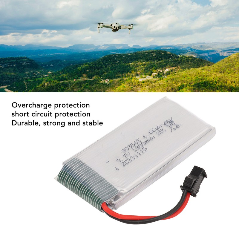 3.7V 1800mAh Rechargeable Lithium Battery For JJRC A6 H68 RC