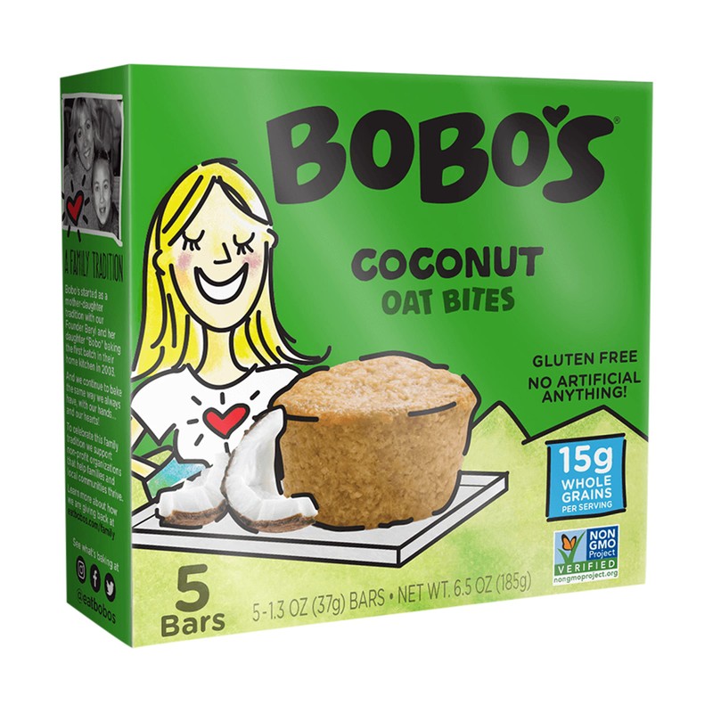 Bobo's Oat Bites, Coconut, 1.3 Ounce - 5 Count (Pack