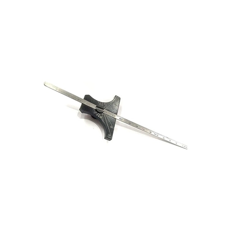 Precision Stainless Steel Ruler Engineer's Depth Gauge Metric & Imperial