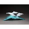 Dolphin Pod Sculpture by John Perry Pellucida on Blue Ocean