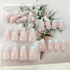 Coffin Press on Nails Short Fake Nails with Glue Simple