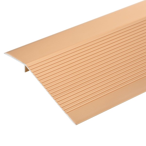 uxcell Aluminum Floor Transition Strip, 35.4inch Door/Tile/Carpet to Tile Transition