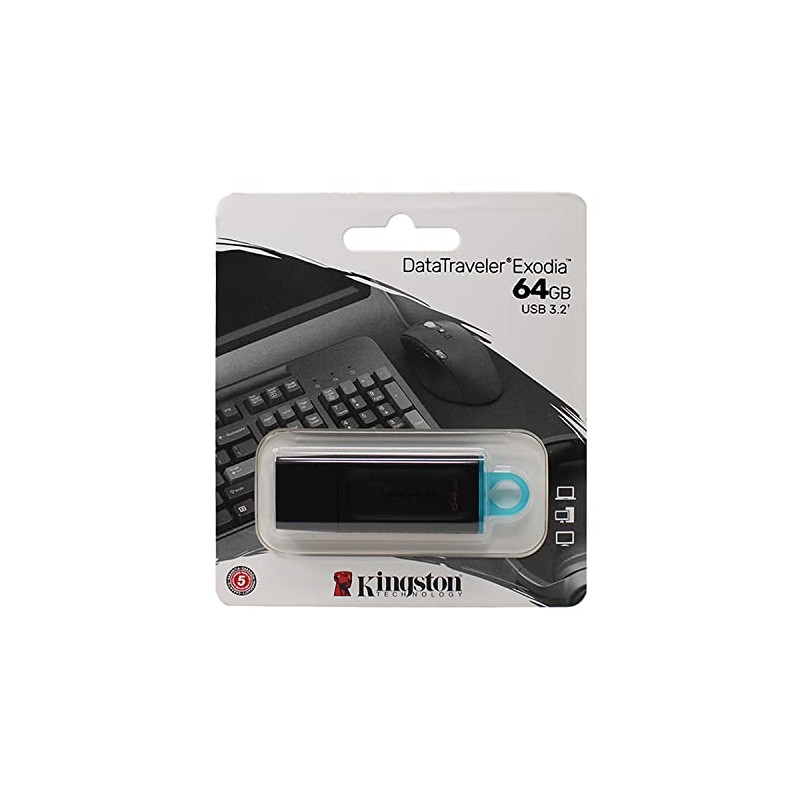 Kingston DataTraveler Exodia 64GB USB 3.2 Flash Drive - 2
