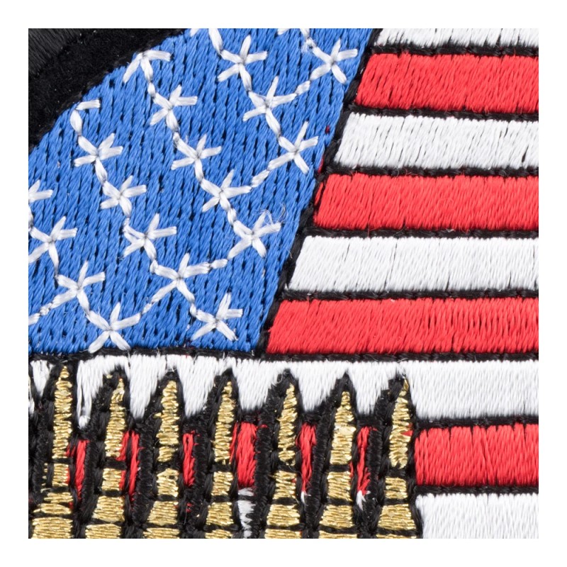 PatchStop Brand American Flag Combat Helmet Patch, Support Our Troops