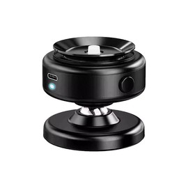 Magnetic Phone Holder Electric Vacuum Car Holder Stable - Color: Black