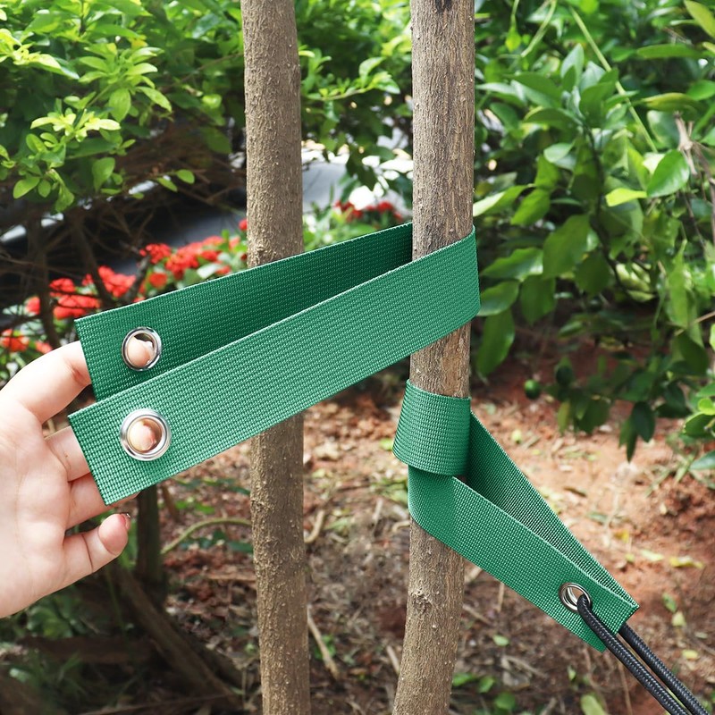 6 PCS Tree Straps for Staking, 15.7 Inch Green Tree