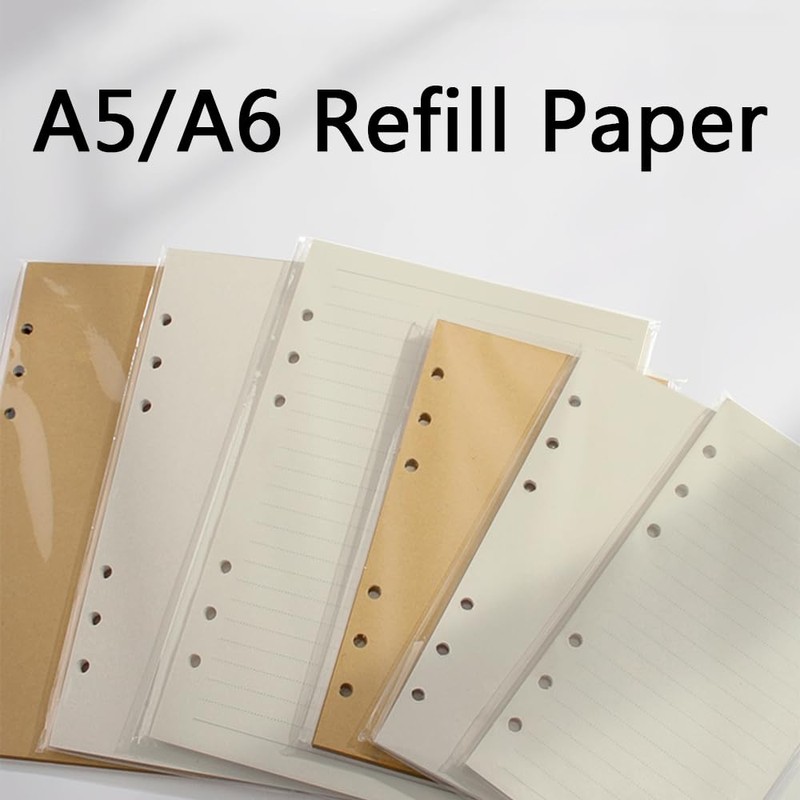 A5 Refills Paper, 800 Pages/400 Sheets Refill Pad, Insert Ruled
