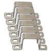 6Pcs M50x50 304 Stainless Steel Square Tube Clamps Clips U