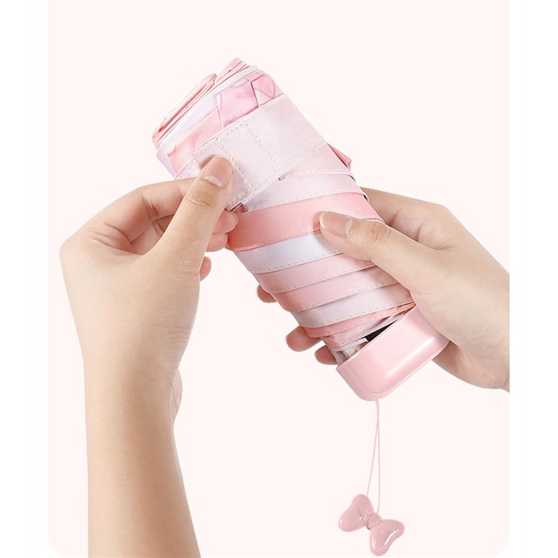 Parasol Lightweight Folding Parasol Cute Small Umbrella with Box Cute