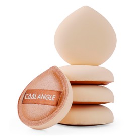 COOL-ANGLE 5Pcs Brown Makeup Sponge For Foundation Concealer And Powder, Blender Sponge For Natural And Easy Makeup Soft Long-lasting And Beginner-friendly Medium