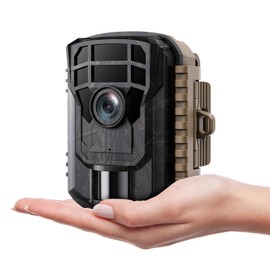 VOOPEAK Mini Wildlife Camera HD 2K 36MP Trail Game Camera with Night Vision Motion Activated IP66 Waterproof, 120°Wide-Angle Wildlife Camera for Wildlife Monitoring