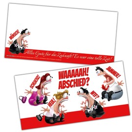 Set of 12 Colleagues Farewell Cards – Elegant & Funny Retirement Cards for Retirement Pension Maternity Protection Job Change Moving Retirement Card from BREITENWERK