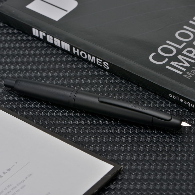 Wikult Jinhao 10 Capless Fountain Pen with Box, Matte Black