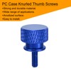 sourcing map 12pcs M3x8mm Knurled Thumb Screw Computer Case Threaded