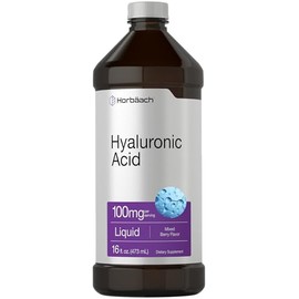 Horbach Suplemento lquido de cido hialurnico  100 mg  16 oz  Sabor mixto de bayas  Frmula sin OMG y sin gluten                                        