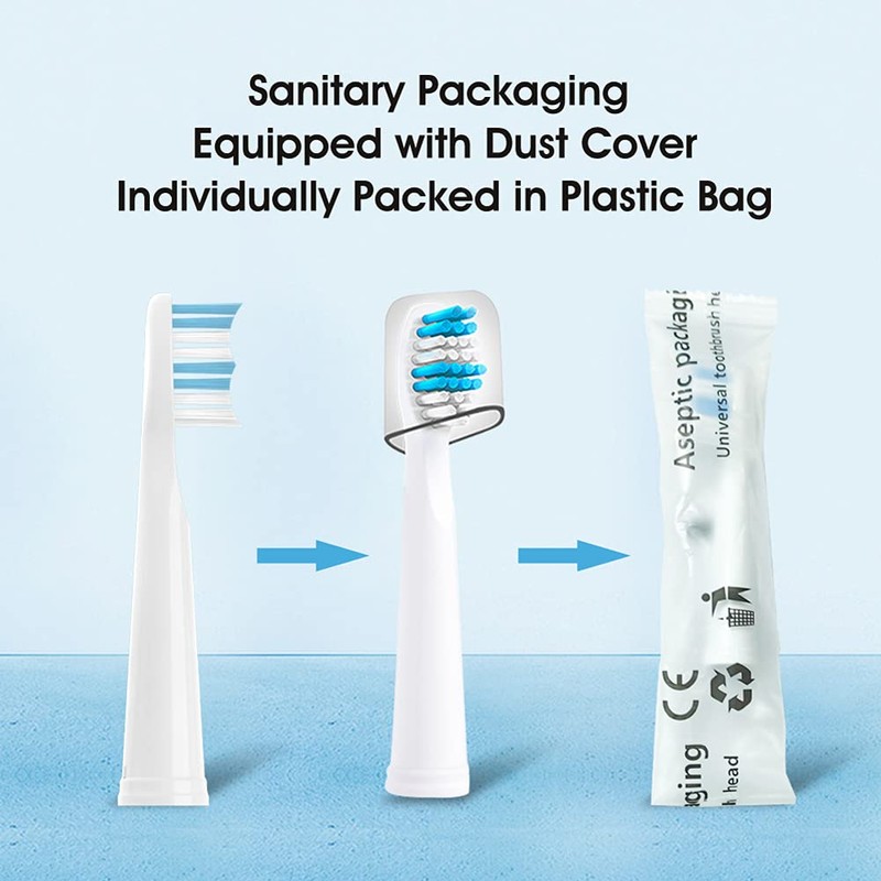 Compatible with TEETHEORY Electric Toothbrush Replacement Heads, for TEETHEORY Electric