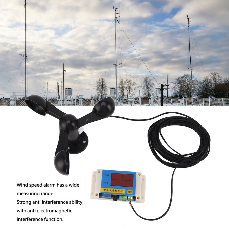 3 Fan Blades Tower Crane Anemometer 3 Blades USB 5V