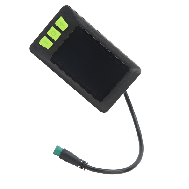 Electric Bike LCD Display Meter ABS 22.5mm 24V 36V 48V