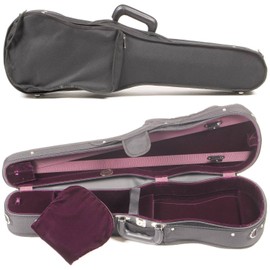 Bobelock Student 1007SV 4/4 Violin Case: Black Exterior & Wine Velvet Interior with Suspension