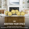 4 in Decorative Orbs Glass Balls Set of 3,Mosaic Sphere