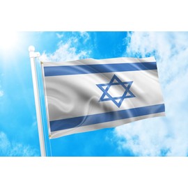 DMSE Isreal Israeli Flag of Zion דגל ישראל‎ Degel Yisra'el علم إسرائيل‎ ʿAlam IsraʼīlFlag 2X3 Ft Foot 100% Polyester 100D Flag UV Resistant (2' X 3' Ft Foot)