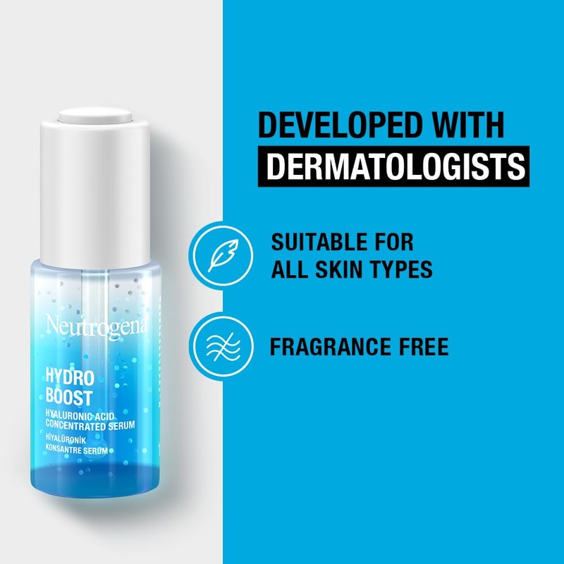 Neutrogena Hydro Boost Hyaluronic Acid Concentrated Serum, 15 ml (Pack