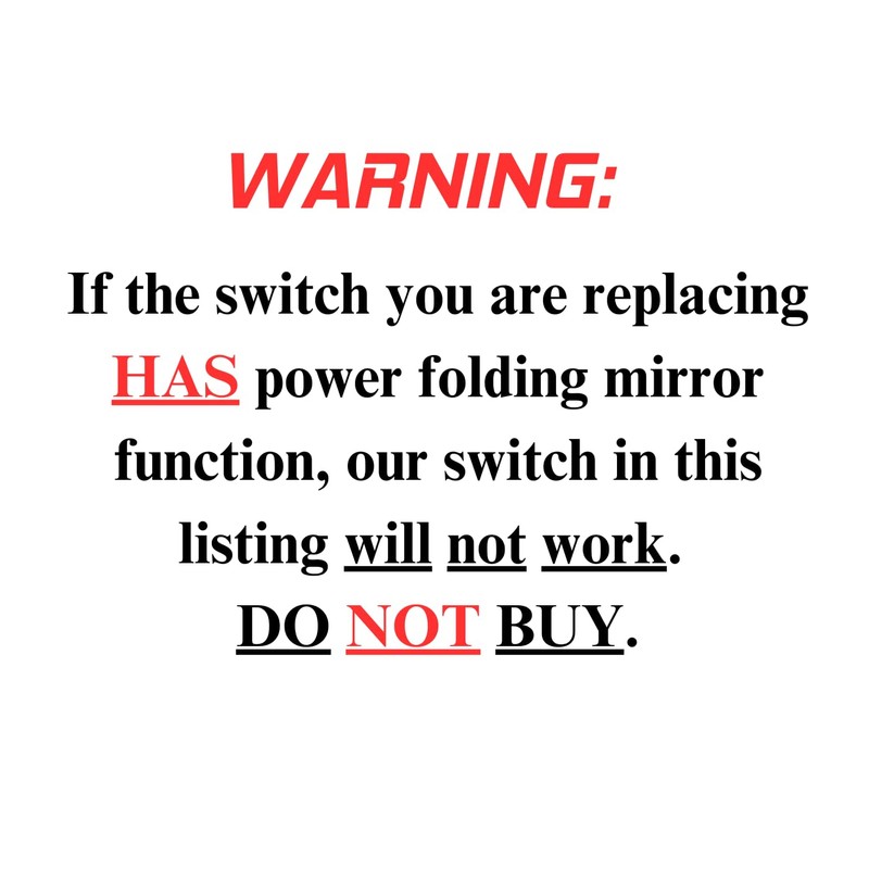 SWITCHDOCTOR Window Master Switch for 2012-2016 Chrysler Town & Country;