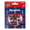 Sun-Star Stationery Monchhichi Goods Sticker Puffy Blue Check S8813957