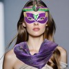 3Pcs Mardi Gras Shawls Wraps Accessory Mardi Gras Women's Poncho
