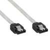 SATA 6Gb/s round cable, InLine®, with latches, 0.5m