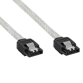 SATA 6Gb/s round cable, InLine®, with latches, 0.5m