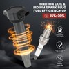UF502 Ignition Coil Pack and Iridium Spark Plugs Set of