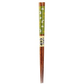 Kawai 802831 Octagonal Chopsticks Moon Rabbit Green Size: Approx. 8.9 inches (22.5 cm)