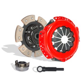 Clutch Kit Compatible With Lancer Oz Rally ES SE LS Sedan 4-Door 2004-2006 2.0L l4 GAS SOHC Naturally Aspirated (6-Puck Disc Stage 3; 05-142RCB)