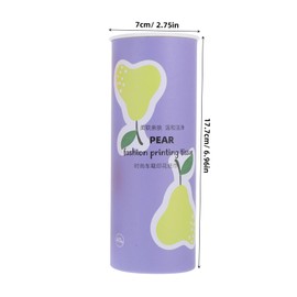 FELTECHELECTR 3pcs Cute Printed Car Tissue Box Cylinder Tissue Holder for Car Interior Per Container