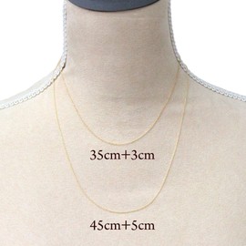Jewelry Shop M Chain Necklace, Made in Japan, for Women and Men, No Gemstones
